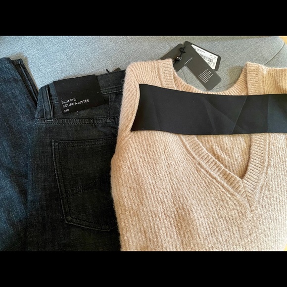 NEW A/X ARMANI EXCHANGE V-CUT BACK PULLOVER - Picture 6 of 9